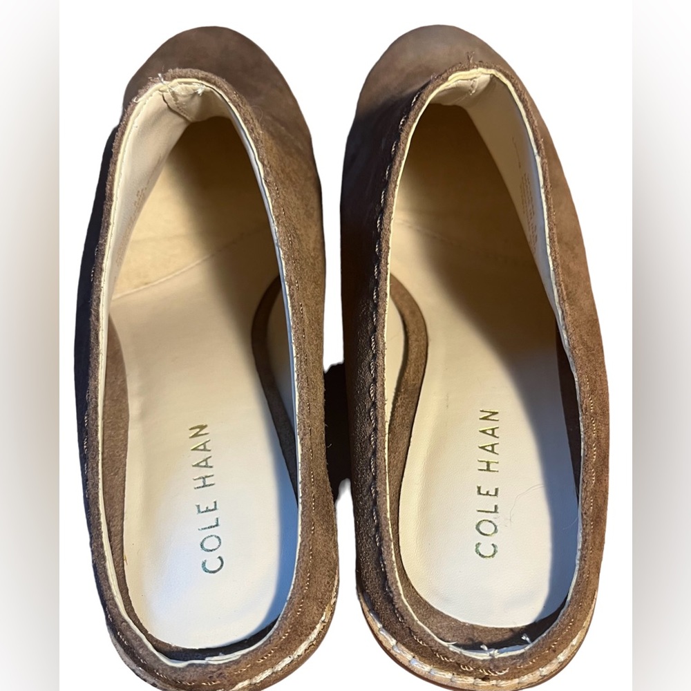 Cole Haan Tan Suede Mules
